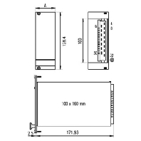 21005478 - Front panel for cabinet 128,4x171,93mm 21005-478