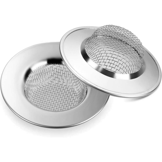 3pcs 7.7cm stainless steel drain filter filter, prevent clogged debris for kitchen sink, washbasin bath, bathtubs