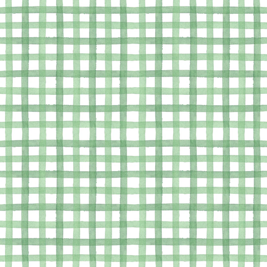 Green Watercolor Checkered Pattern