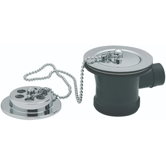 13.5cm Chain and Stopper Waste Tub Drain