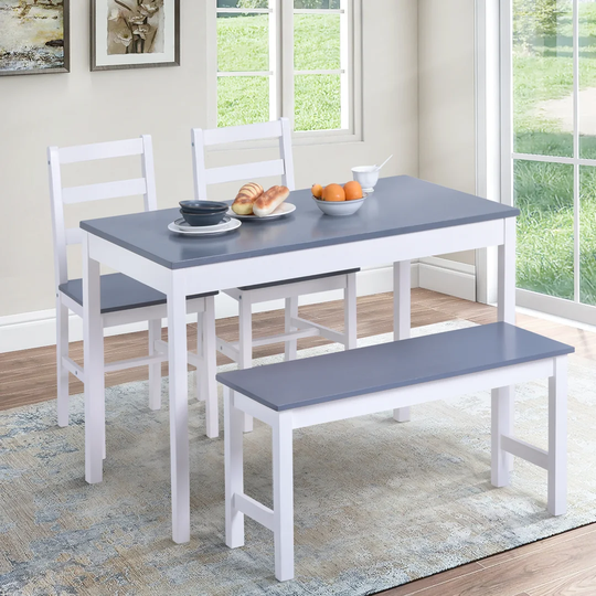 Chailyn 4 - Person Pine Solid Wood Dining Set