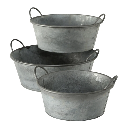 Broadbent 3 Piece Metal Plant Pot Set