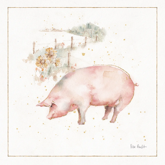 Farm Friends IX by Lisa Audit - Wrapped Canvas Painting Print