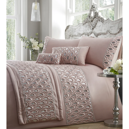Corriveau Sparkle Sequin Diamante Glam Duvet Cover Set