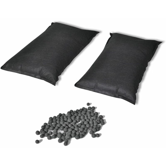 Activated Carbon Deodorising Bags 2 pcs 2 kg vidaXL - Black