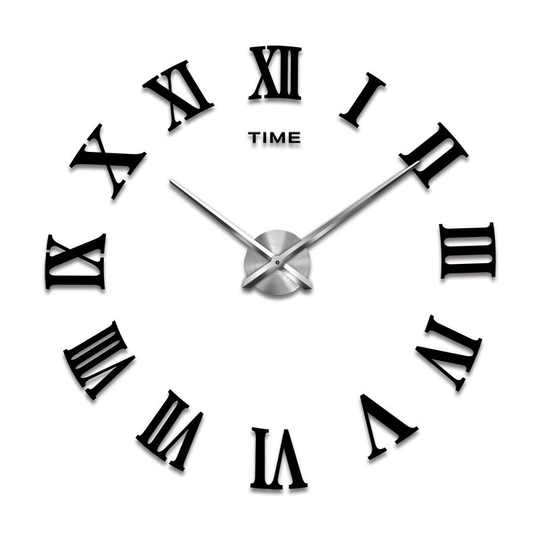 Betterlife Creative Large Acrylic Mirror diy Wall Clock Roman Living Room Living Room Wallroom Sticker Clock