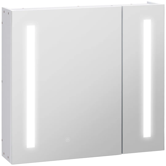 Wyat 70cm x 65cm Surface Mount Mirror Cabinet with LED Lighting