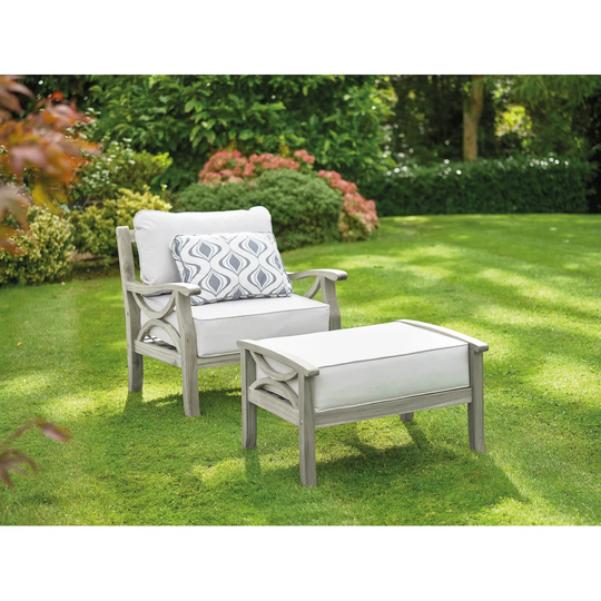Jeanis Garden Armchair With Stool