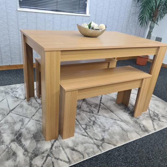 Waite Dining Set with 2 Benches