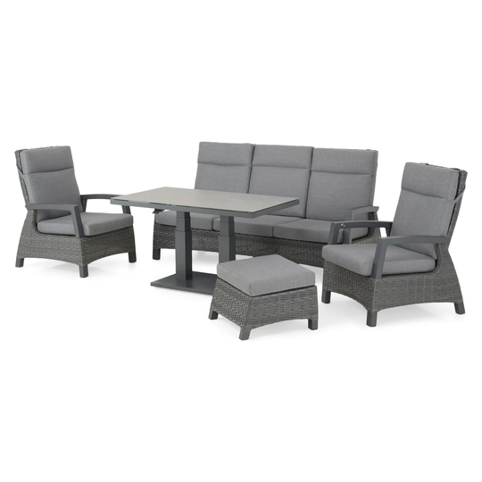 Malinta Metal 5 - Person Seating Group with Cushions