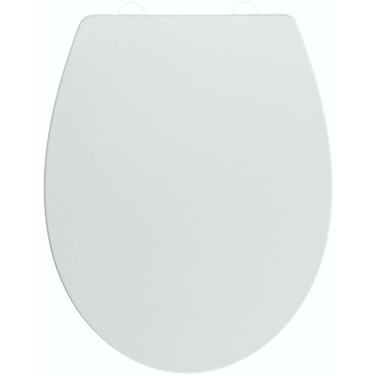 Slim Universal Thermoset Seat with Stainless Steel Hinge - White - Accents