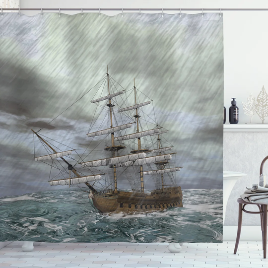 Benjamon Polyester Shower Curtain Set
