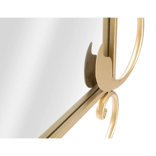 Milivoje Metal Framed Wall Mounted Accent Mirror in Gold