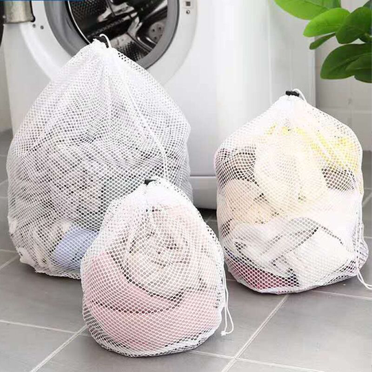 Perlerare - Laundry Bags Set of 4 Laundry Net, Rope Mesh Wash Bag for Laundry, Heavy Duty Machine Bag for Blouse, Underwear, Bra and Lingerie