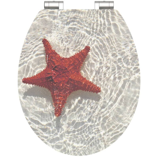 High Gloss Seat with Soft-Close red starfish mdf schütte - Multicolour