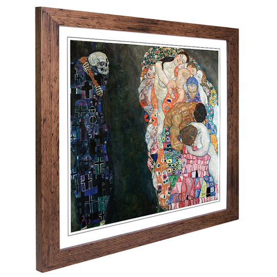 Death and Life by Gustav Klimt Framed Painting Print