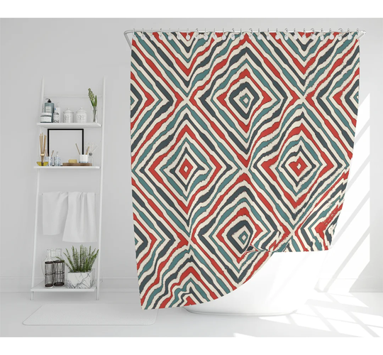 Tiffin Polyester Shower Curtain Set