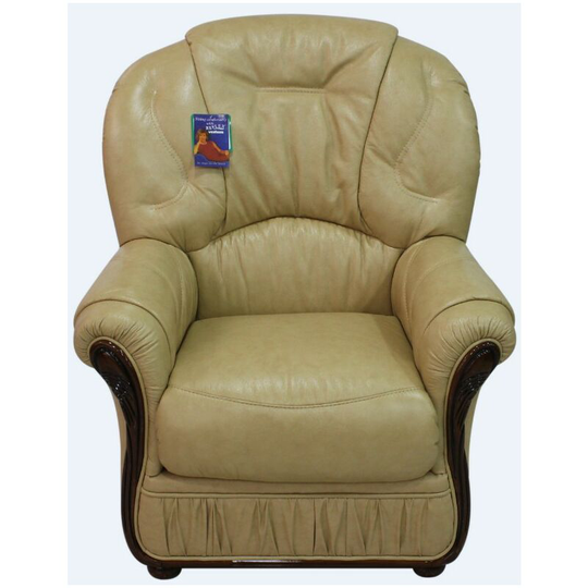 Debora Genuine Italian Sofa Leather Armchair Nut Colour