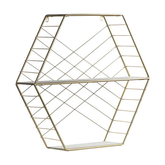 Costa 2 Piece Hexagon Accent Shelf
