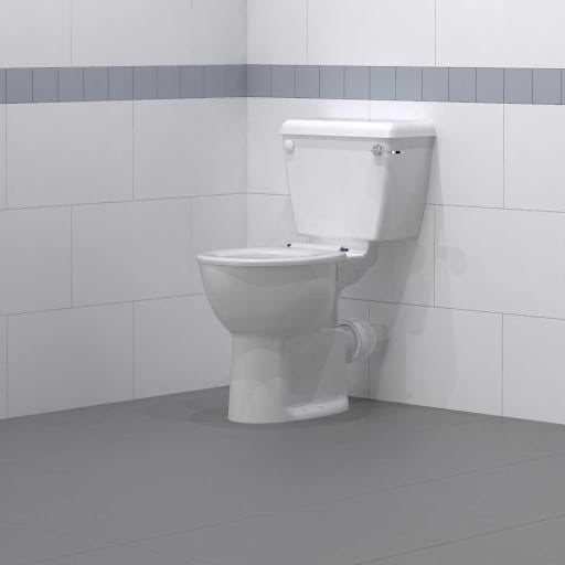 NymaPRO Comfort Height Close Coupled Toilet with White Seat and Lid - WARESET/AV/WH