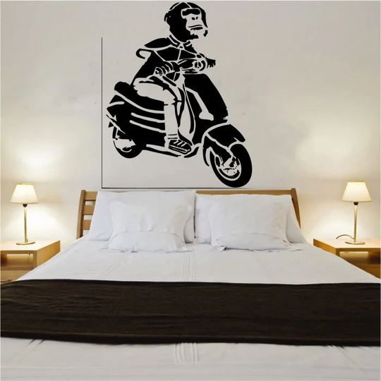 Vespa Monkey Wall Sticker