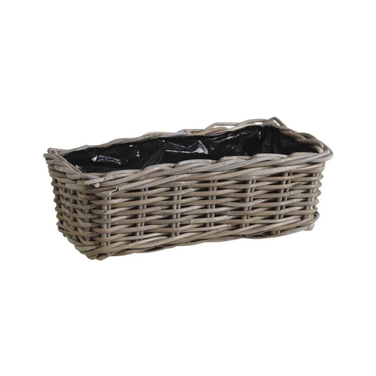 Rectangular Planter Made Of Grey Pearl