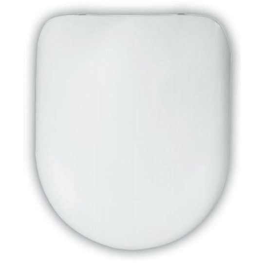 Celmac Wirquin Maestro thermoset white toilet seat with Lock+ - White