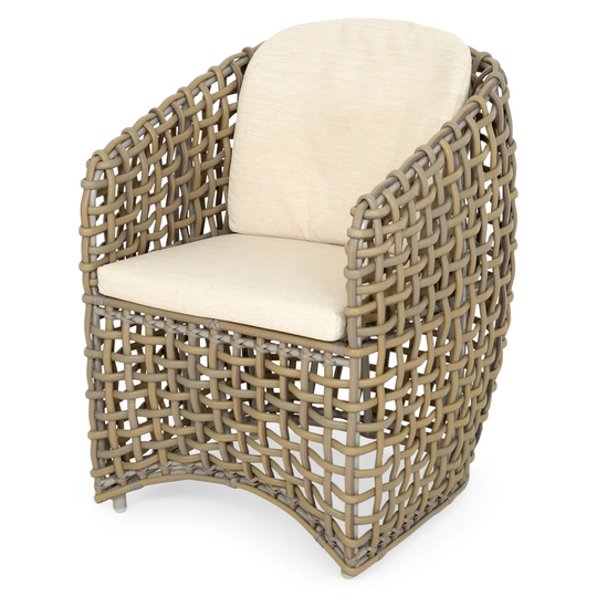 Jayme Patio Dining Armchair with Cushion