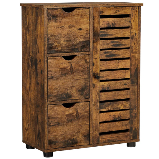 Elizabethtown 60Cm W x 80Cm H x 30Cm D Free-Standing Bathroom Cabinet
