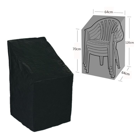 Waterproof Garden Furniture Cover, Furniture Protective Case, Table Garden Case, Sofas, Reclining Armchairs, Chairs, Black 64 * 64 * 120 / 70cm----