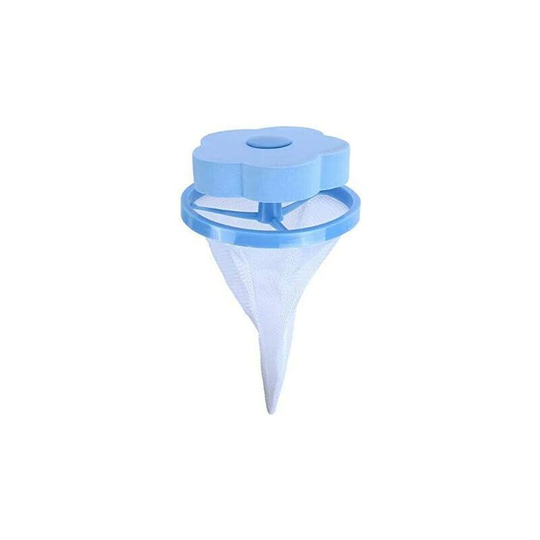 Denuotop - Animal Fur Catcher, Portable Floating Animal Fur Catcher Reusable Anti-hair Tool for Washing Machine - Blue
