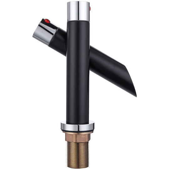 Black Single Handle Bathroom Sink Faucet 1/2 Inch Hose Solid Brass Kitchen Bathroom