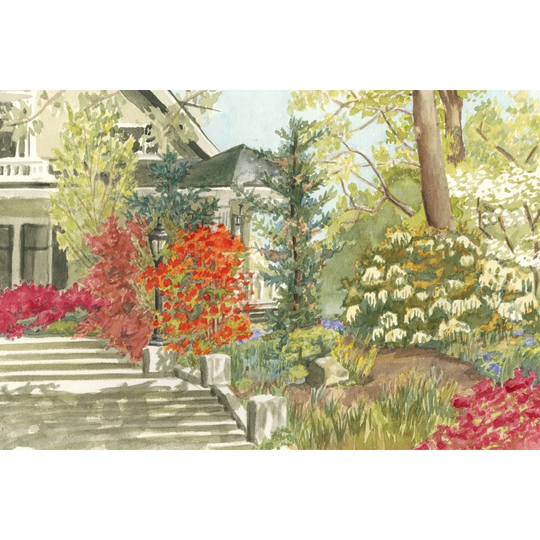 Plein Air Garden I by Dianne Miller - Wrapped Canvas Painting