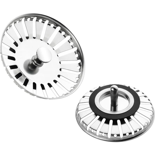 Sunflowergb - 2 Packs Kitchen Sink Strainer, Sink Strainer Stopper Filter, Stainless Steel Sink Drainer For Your Kitchen Bathroom-Diameter 84mm