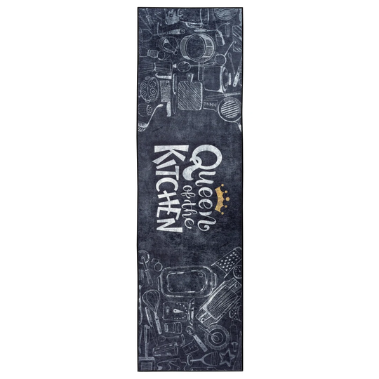 Flatweave Black/Grey Rug