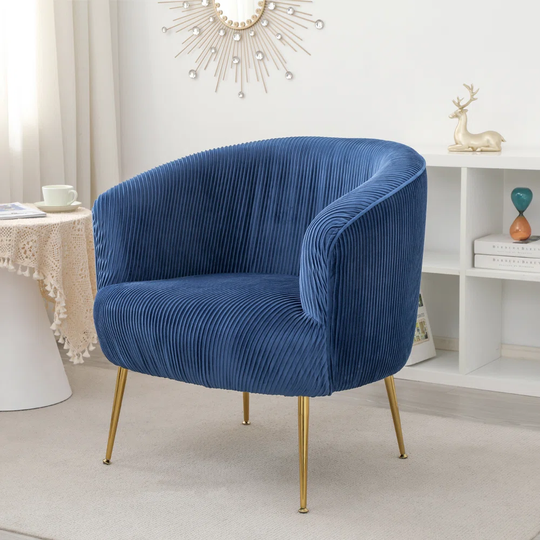 Velvet Green Accent Armchair