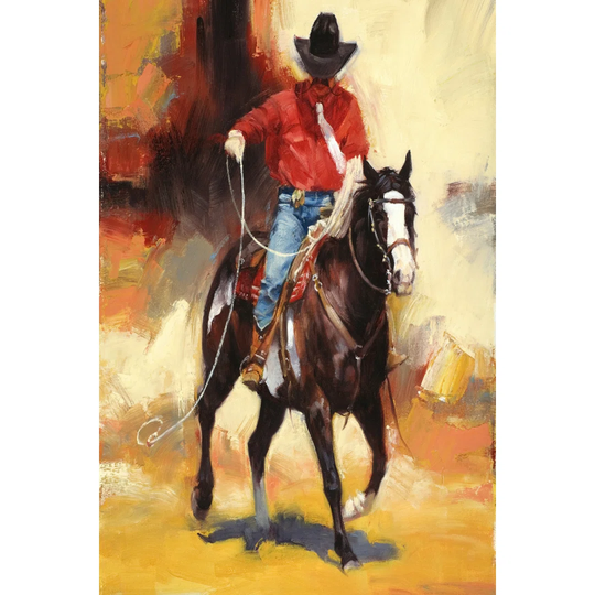 Rodeo Style by Julie T. Chapman - Wrapped Canvas Painting