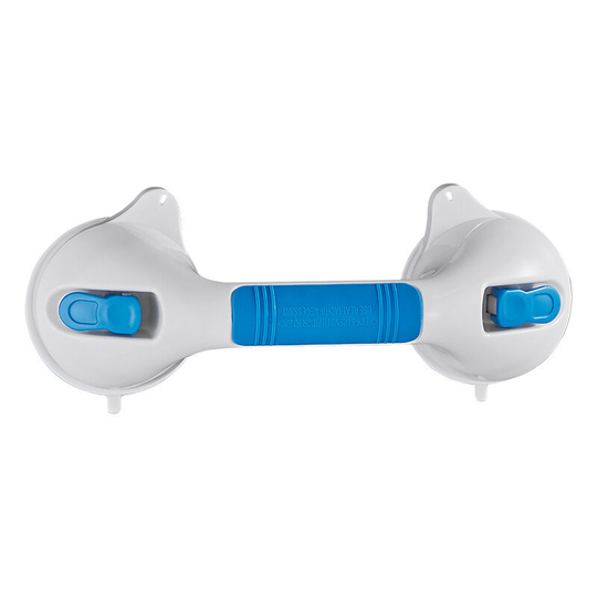 12" Ultra Grip Shower Handle - Dual Locking Grab Bars for Bathtubs and Showers - Seniors, Disabled, Handicap, Elderly Assistance Product