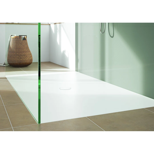 SCONA MIT WANNENTRAGER EXTRAFLACH 1500 x 800 mm Steel Enamel Shower Tray - White