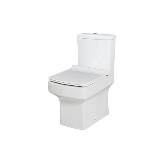 Orbit - Vola Close Coupled Toilet with Push Button Cistern - Soft Close Seat