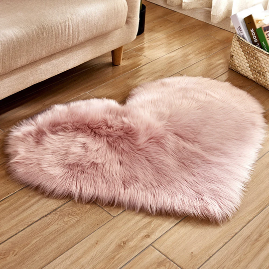 Ukiah Handmade Shag Sheepskin Pink Rug