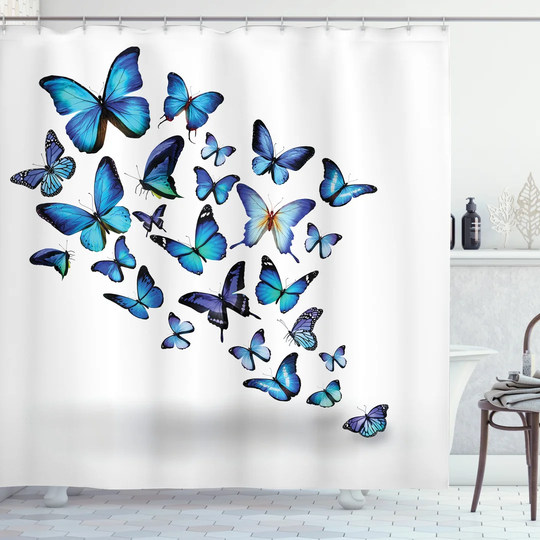 Biel 13 Piece Polyester Shower Curtain Set
