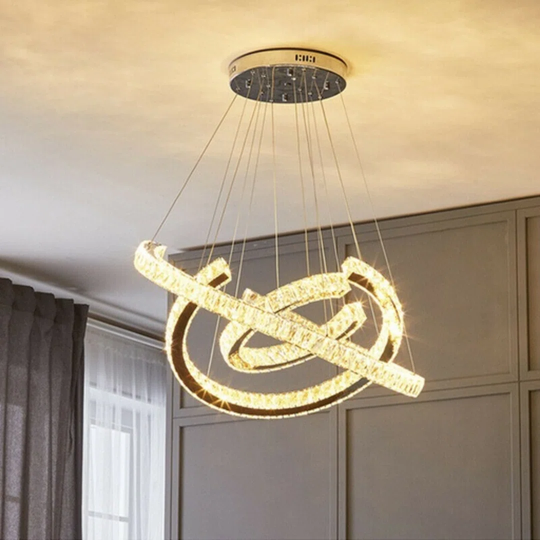 Chevy 1-Light Crystal LED Chandelier