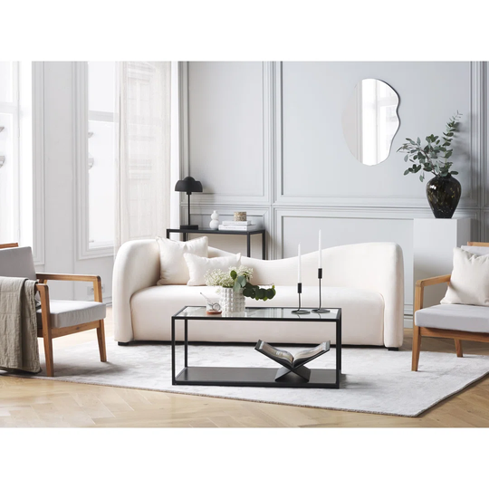 Miliou 205cm Velvet Tuxedo Arm Sofa