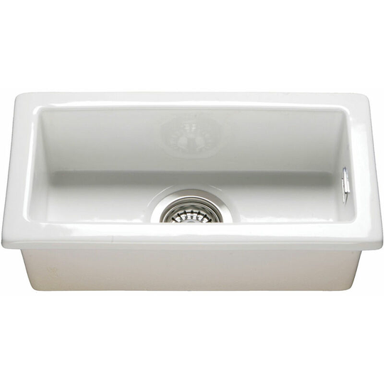 Rak Gourmet 7 Ceramic Belfast Kitchen Sink 1.0 Bowl 475mm l x 250mm w - White