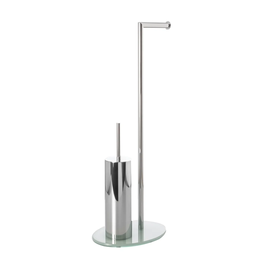 Rebekah Free-Standing Toilet Roll and Brush Holder