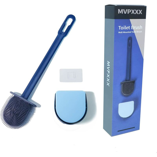 Toilet Brush Quick Dry Silicone Hanging Toilet Brush Quick Dry Holder for Bathroom Toilet,Flap Design