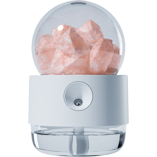 Crystal Salt Stone Humidifier Warm White Night Light 300mL Mist Humidifier Portable Quiet USB Essential Oil Diffuser Cool Mist Air Humidifier for