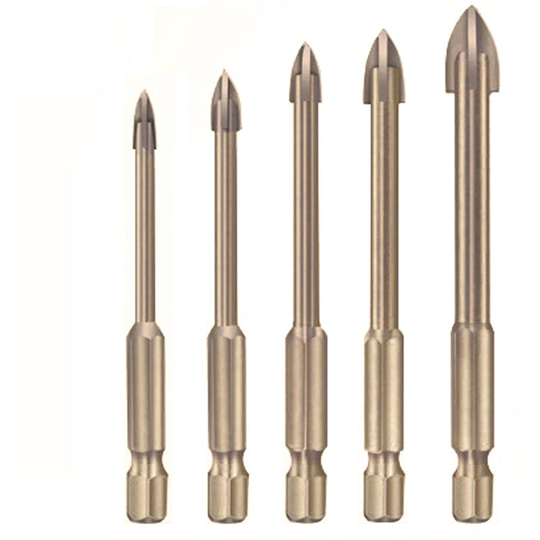 Universal Drill Bit Set Carbide Drill Bit Multifunctional Drill Bits Glass Ceramic Full Ceramic Tile Wall Wood Hole Punch Drill Set - 3&4&5&6&7