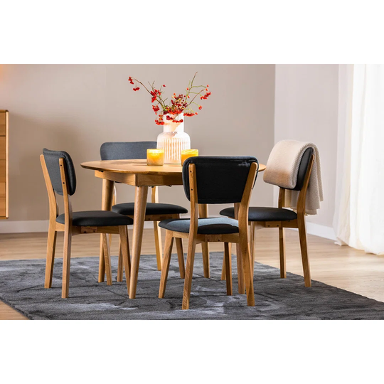 Coweta Solid Oak Dining Set